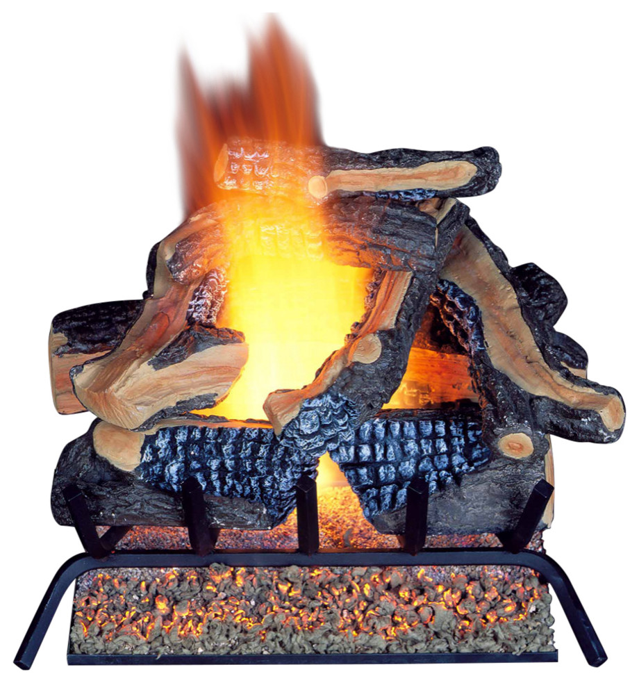 Vented Fireplace Natural Gas log Set 24 in., 55,000 BTU, Model