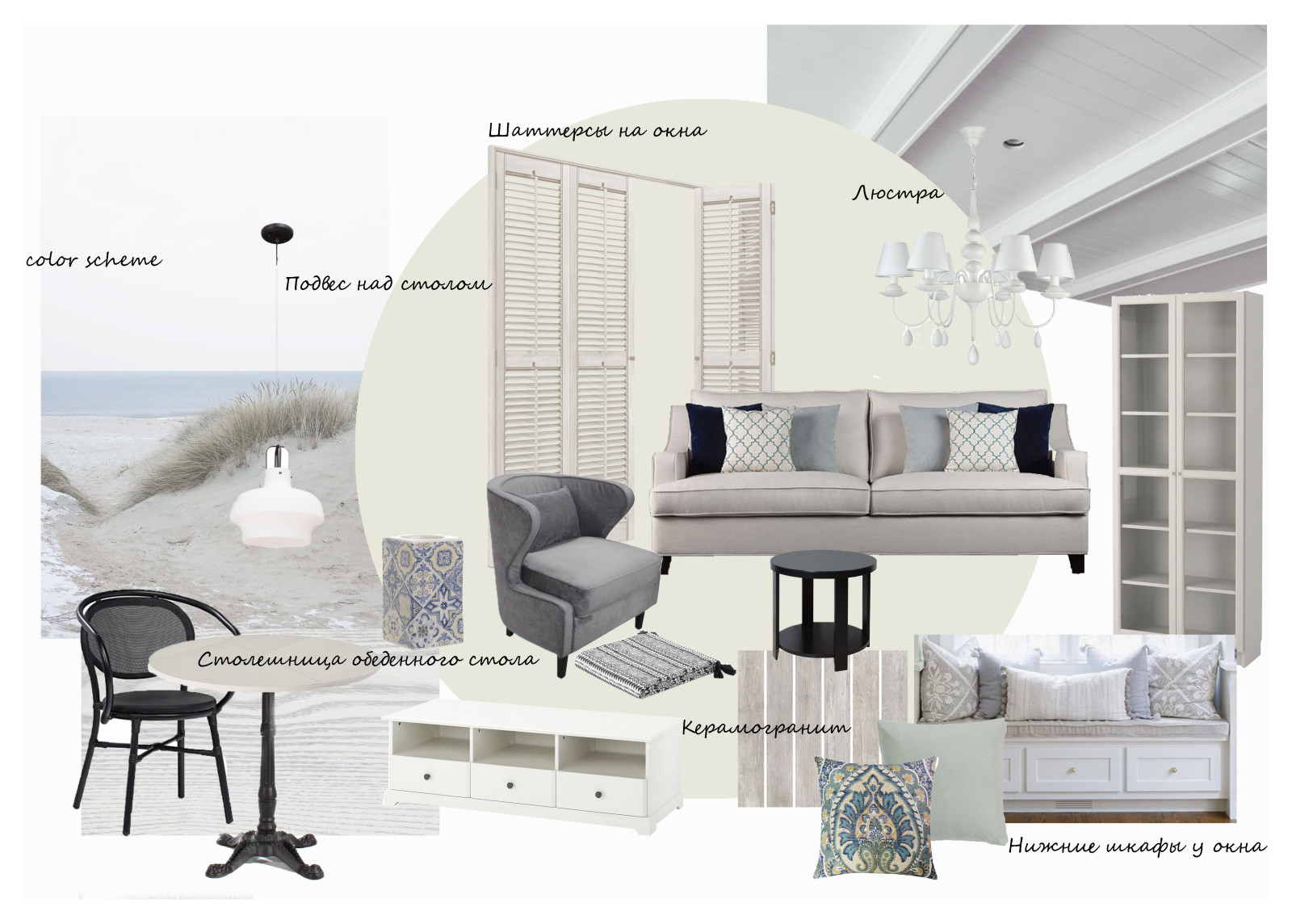 Интерьер дачи в Подмосковье