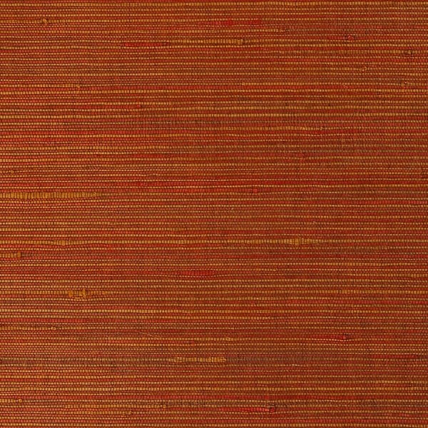 Duo Jute Red/Yellow Grass Cloth Wallpaper, Sample