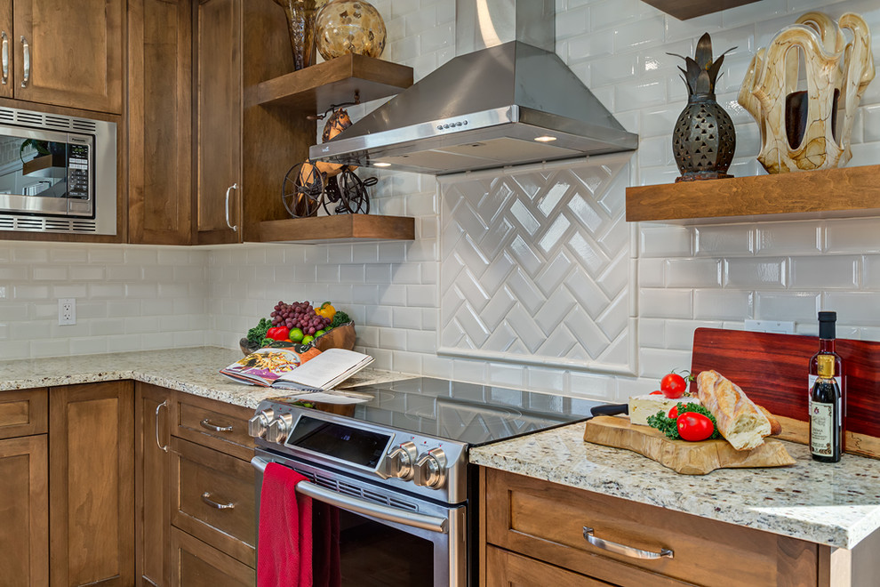 Transitional kitchen photo in Calgary