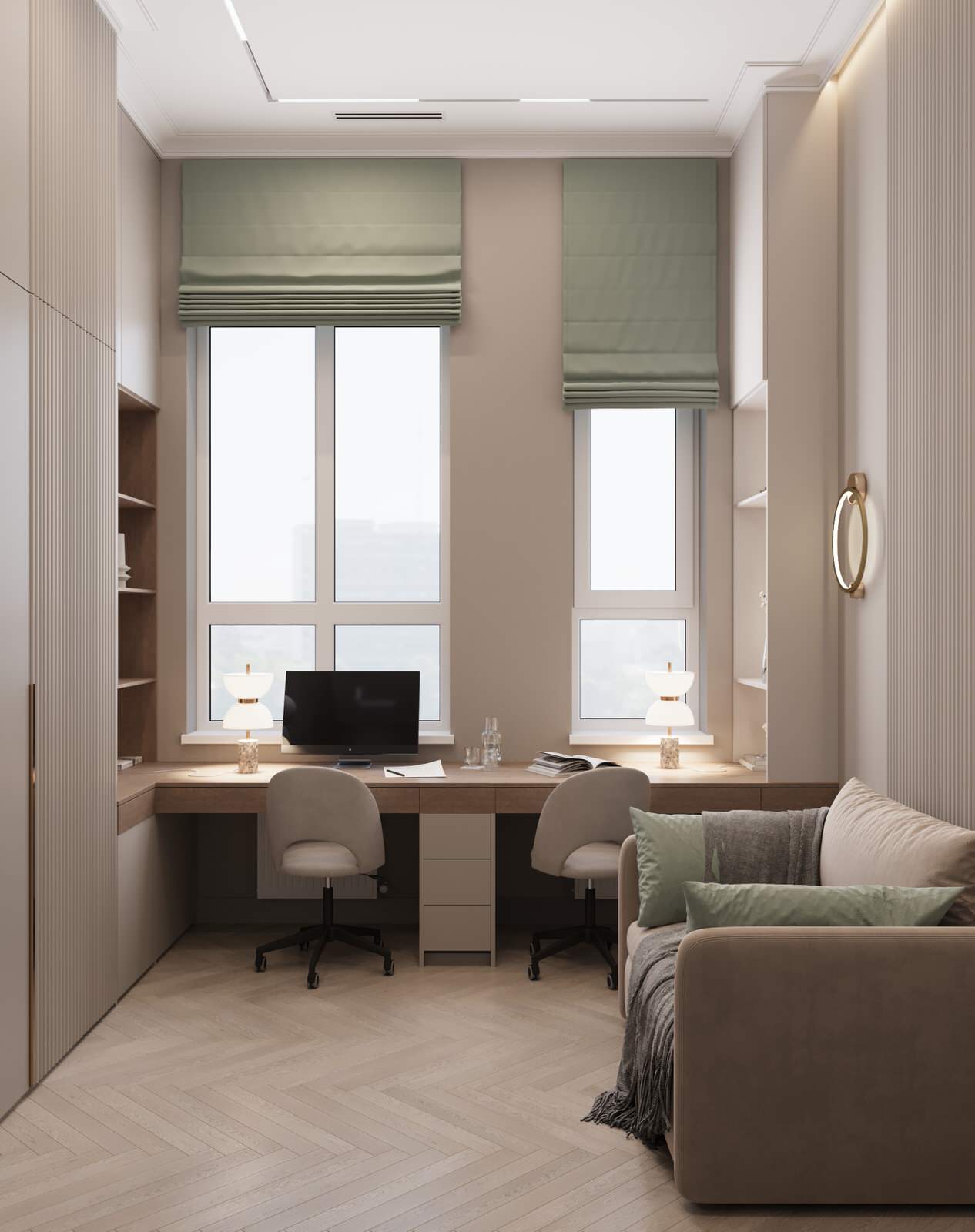 Кабинет в квартире ЖК "Олимпика" г. Екатеринбург