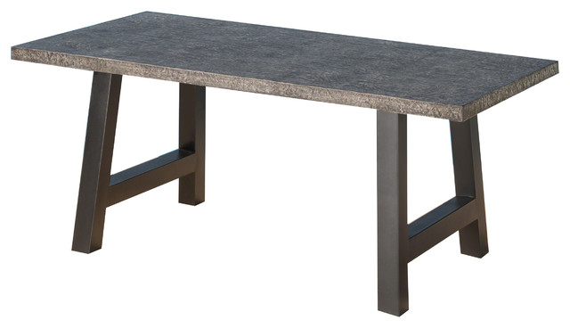 Doris Outdoor Gray Stone Finish Light Weight Concrete Dining Table Doris Outdoor Gray Stone Finish Light Weight Concrete Dining Table