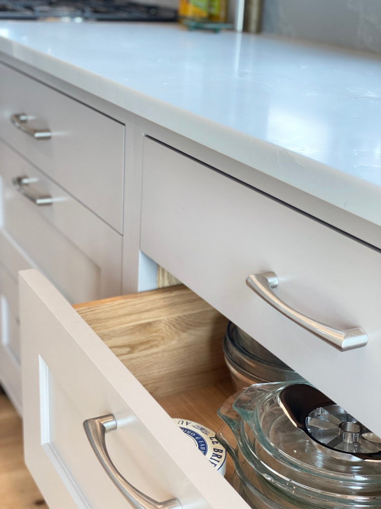 Shaker beamed kitchen