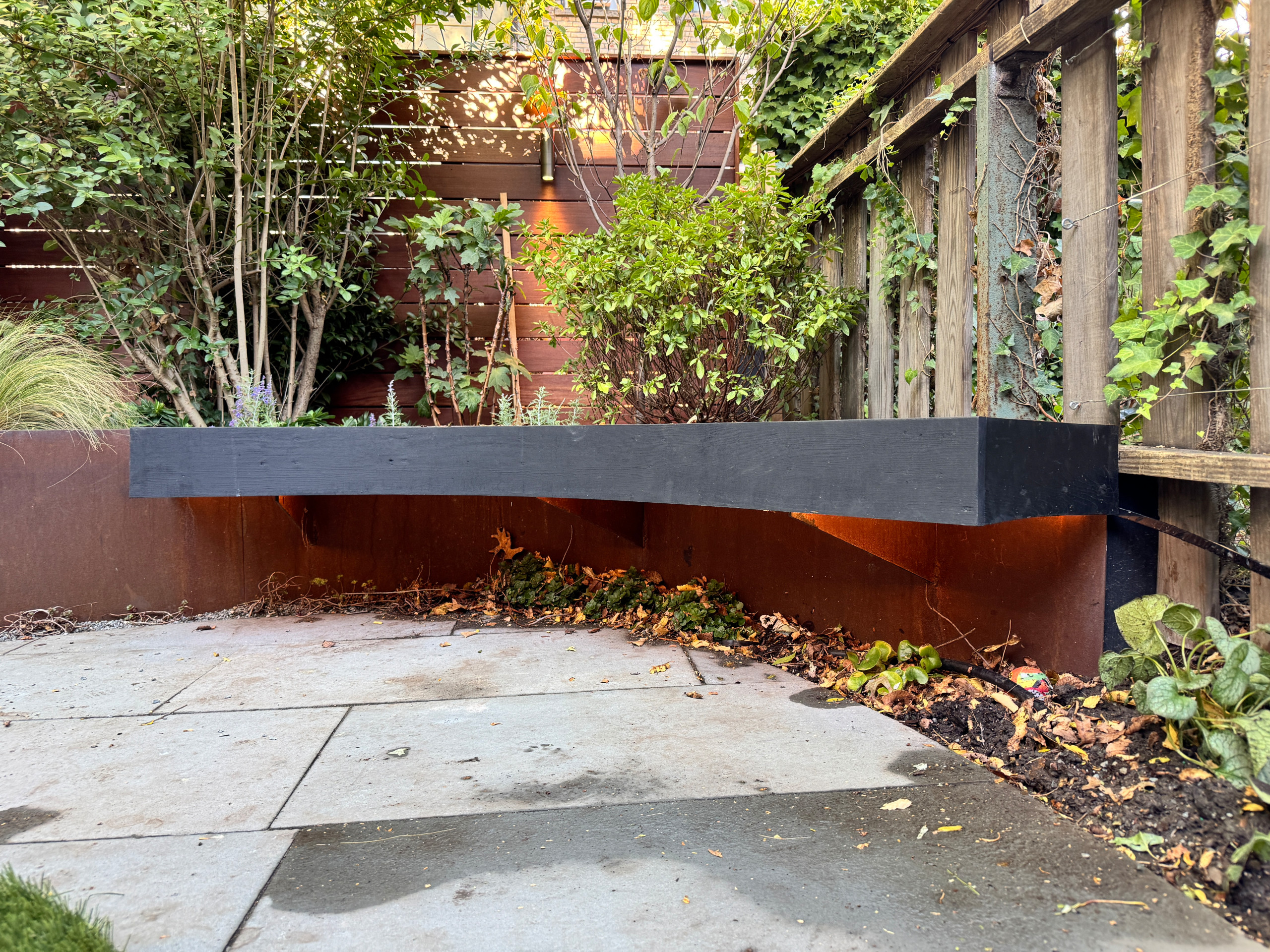 Park Slope curvy garden