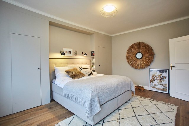 begehbarer Kleiderschrank, MDF in Wandfarbe scandinavian-bedroom