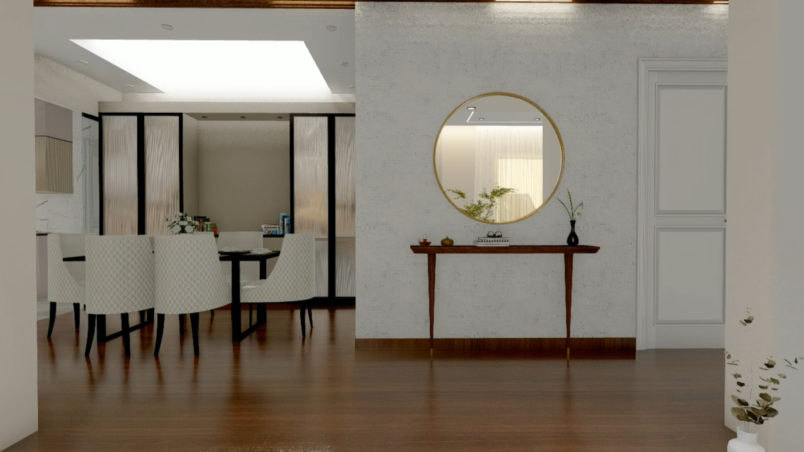 Modern Small Kitchen with Dining Space in Epsom