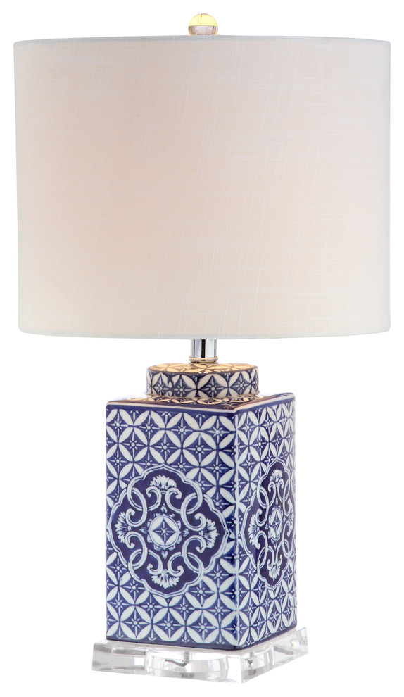 Choi 23 Chinoiserie Table Lamp Blue And White