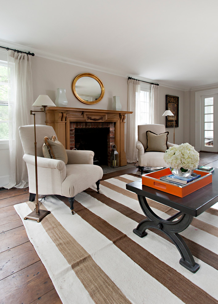 Classic New England Living Room Traditional Living Room New York