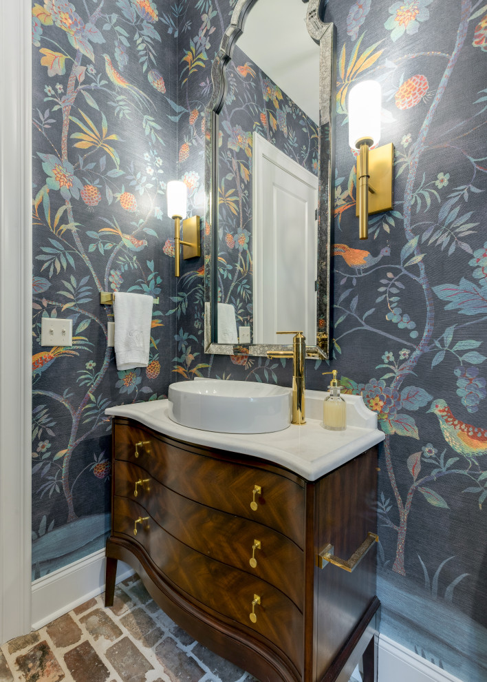 French country powder room photo in Other