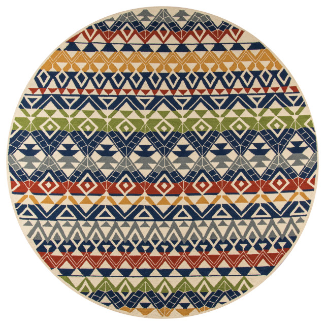 Veranda Rug, Multi Southwestern Outdoor Rugs by BuyAreaRugs