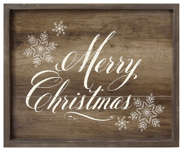 Merry Christmas Wood Wall Sign Christmas Decorations by GwG Outlet