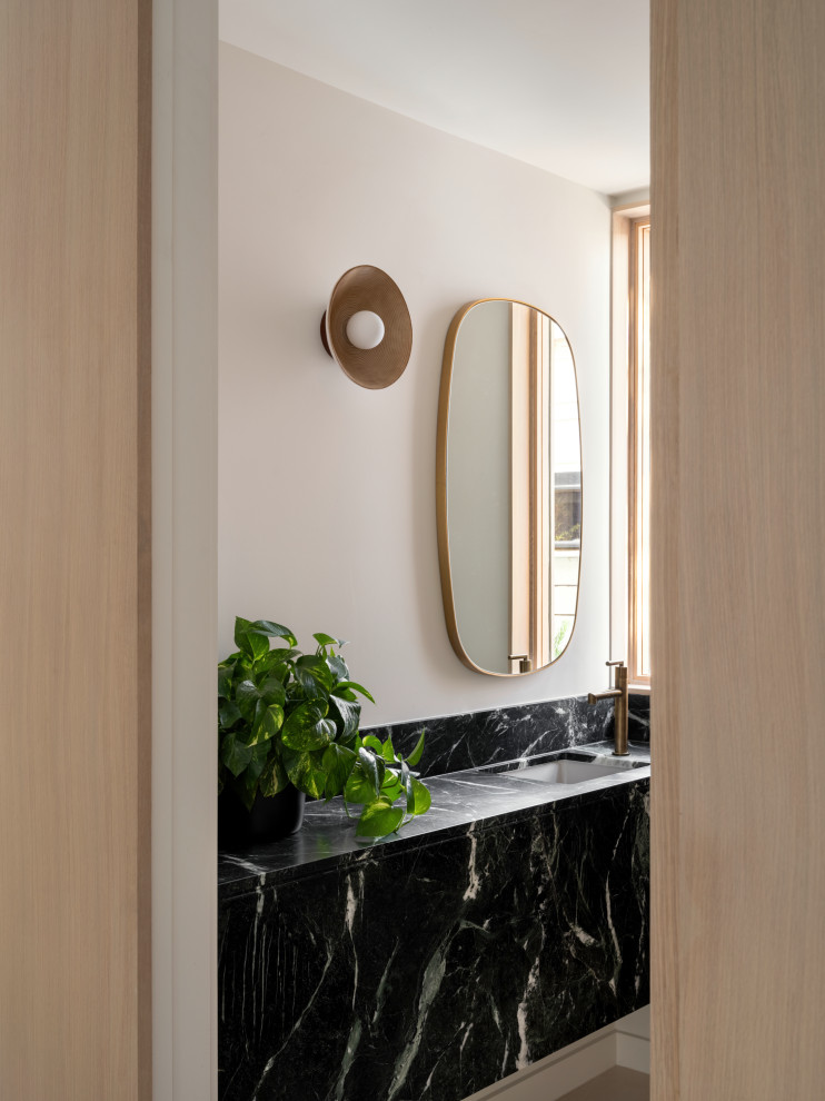 Vaulted House - Modern - Powder Room - Austin - by Matt Fajkus ...
