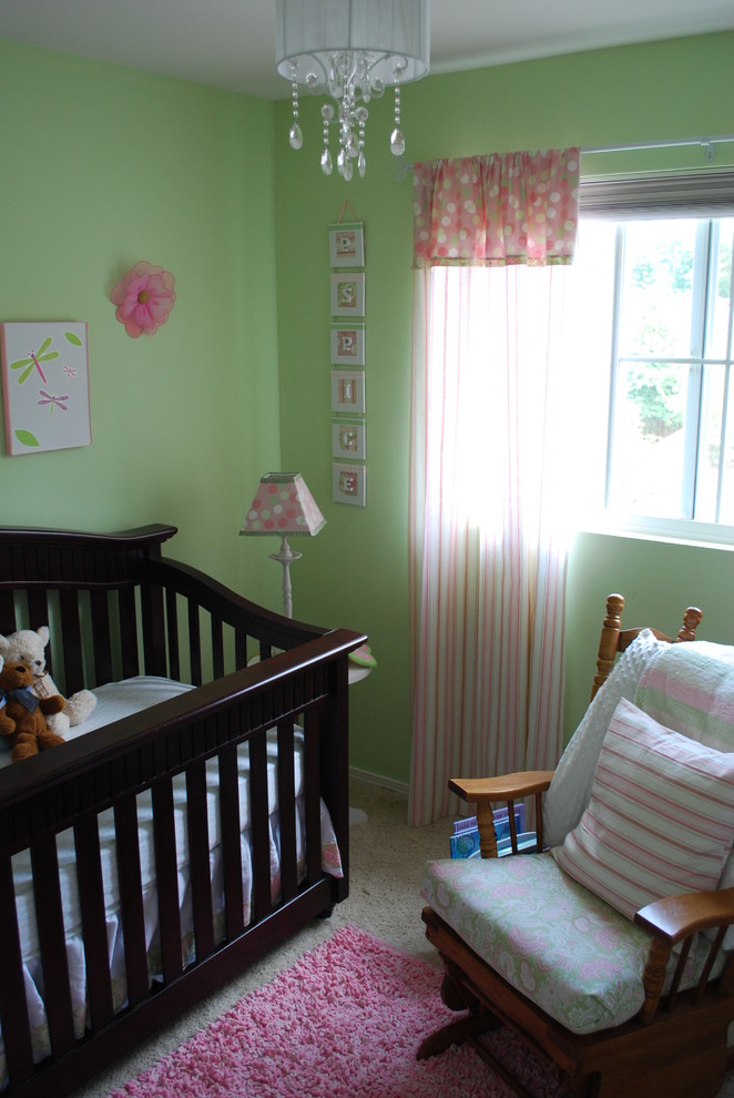 Design ideas for a traditional nursery in Seattle.