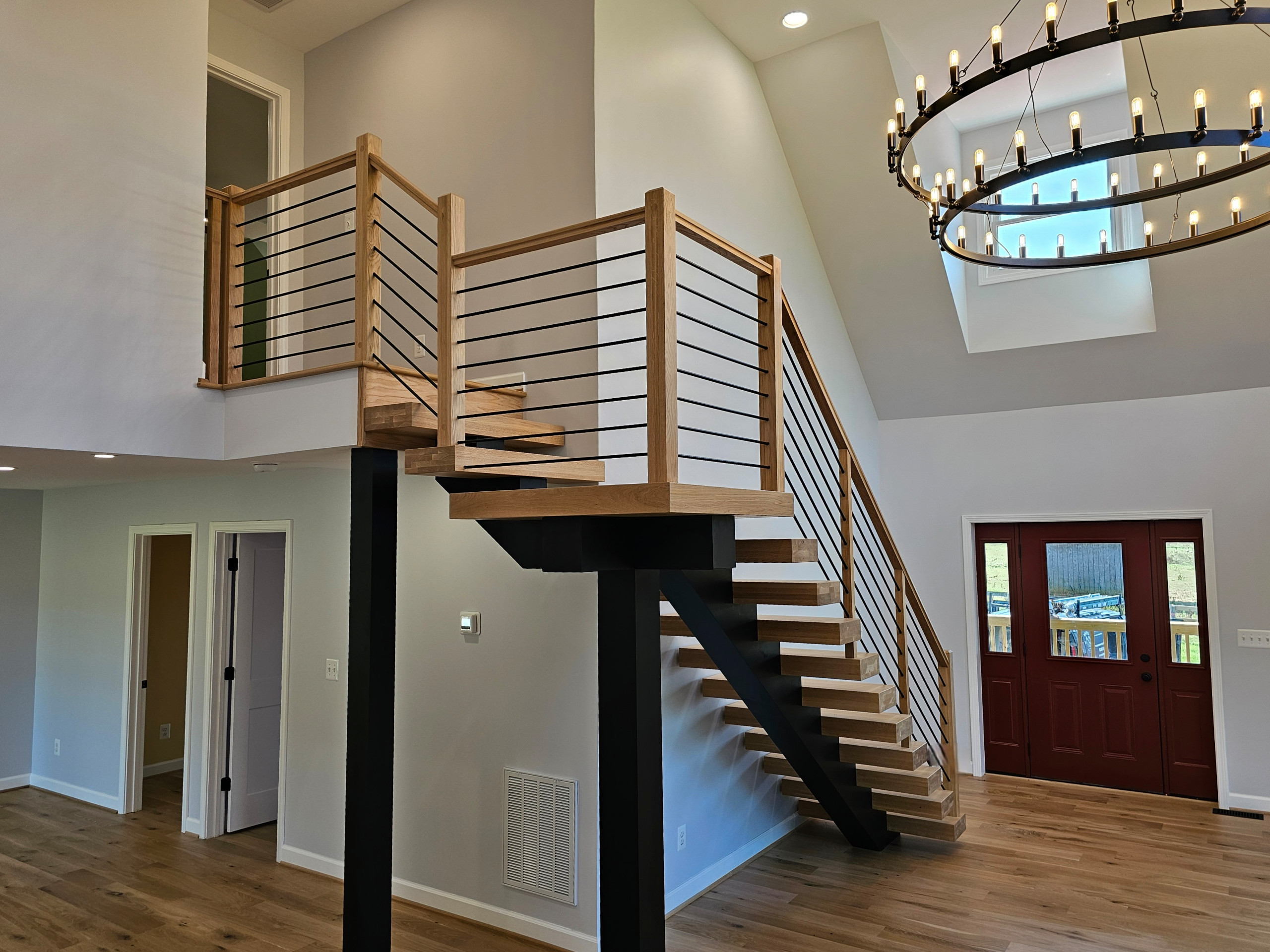 123_Modern Meets Rustic Farmhouse Staircase, Leesburg, VA 20175