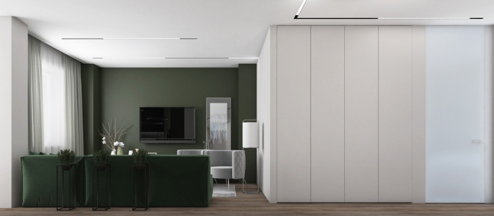 Оливковый в сером