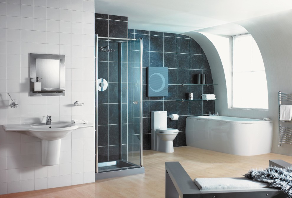 Inspiration for a contemporary bathroom in Hampshire.
