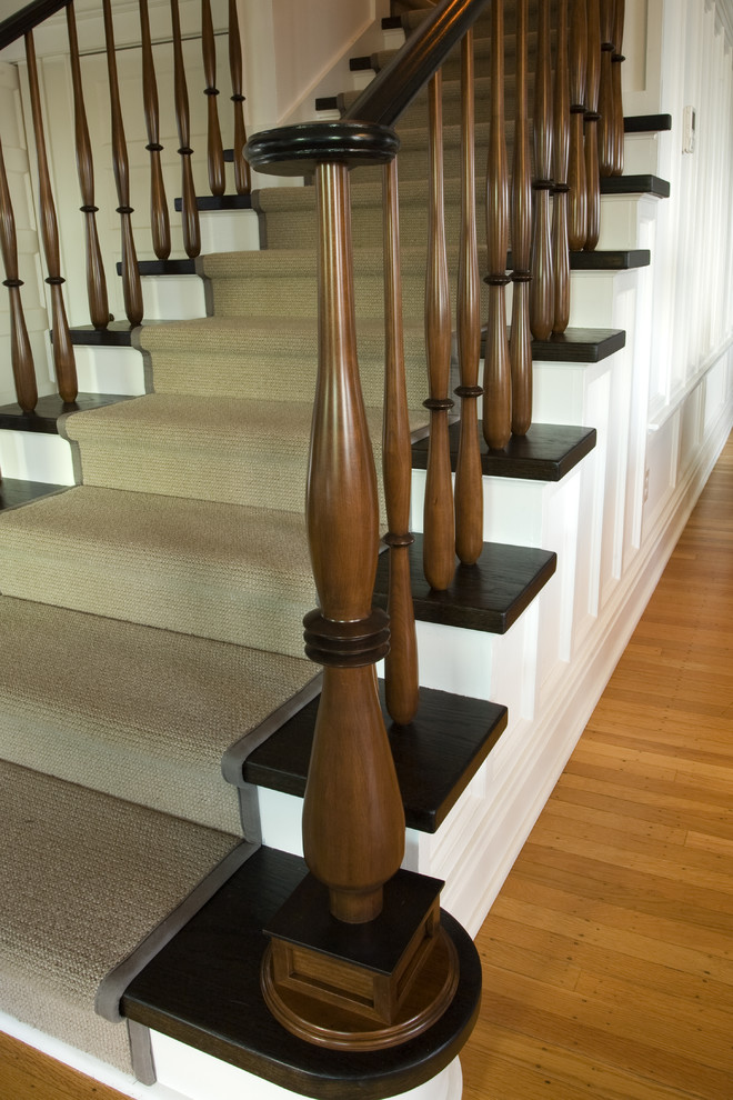 Design ideas for a transitional staircase in Seattle.