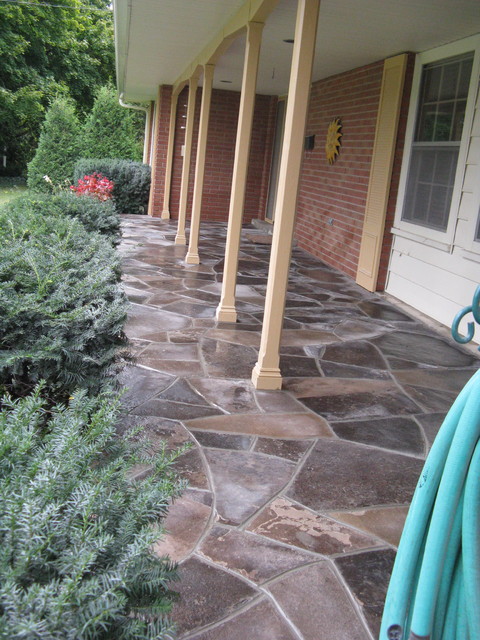 Random buff flagstone walkway - Montagne - Porche - Autres périmètres ...