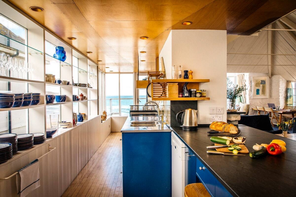 Design ideas for a contemporary kitchen in Cornwall.
