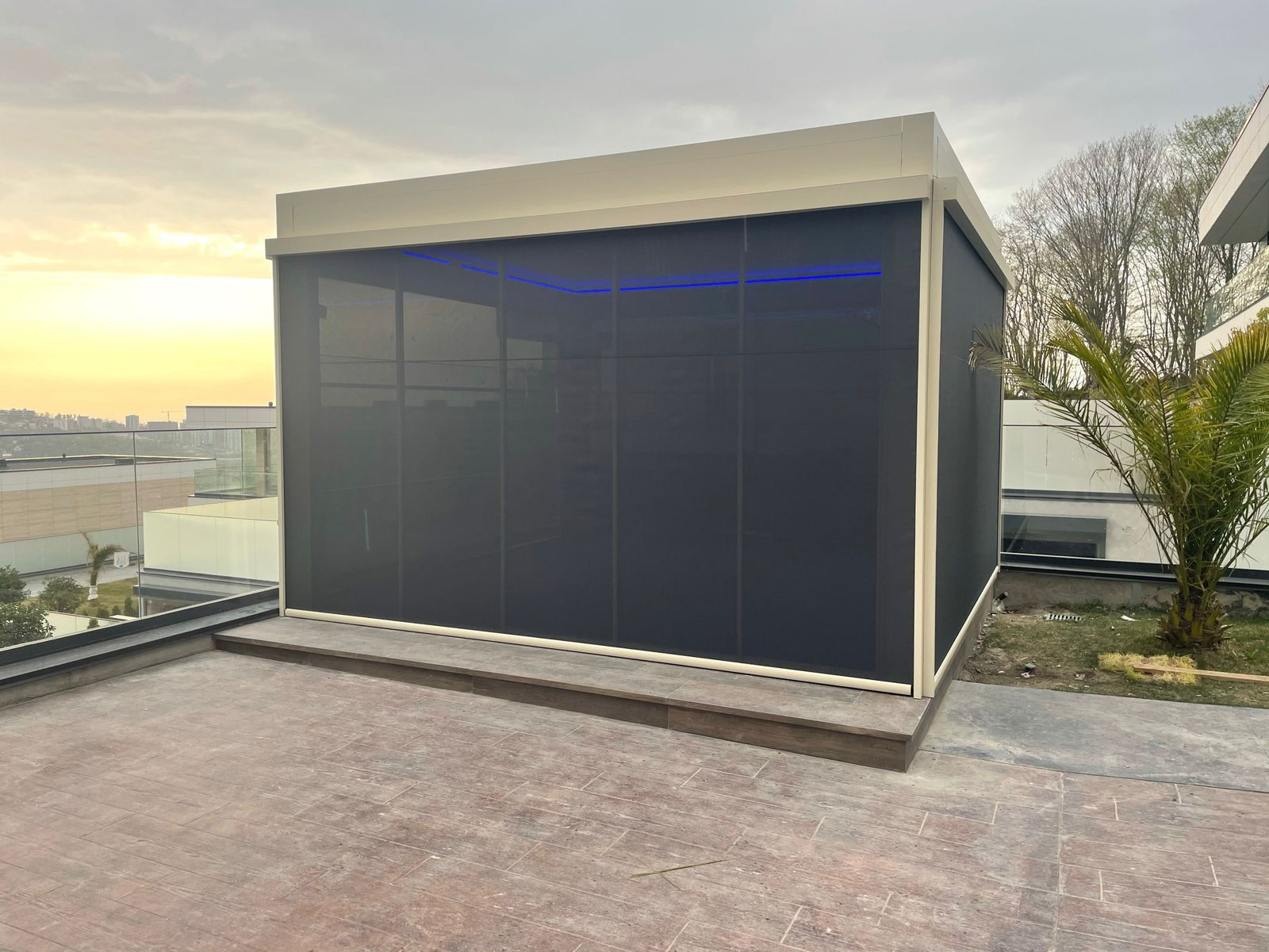 биоклиматическая пергола сдвижная