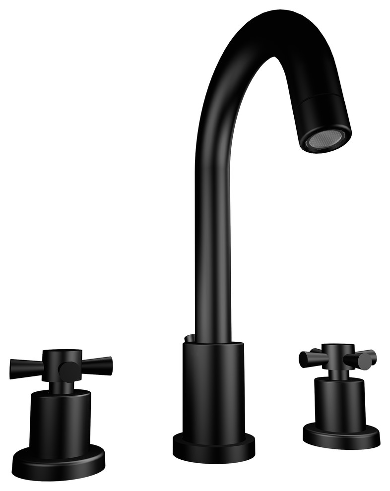 Avanity Messina 8 in. Widespread 2-Handle Bath Faucet in Matte Black finish