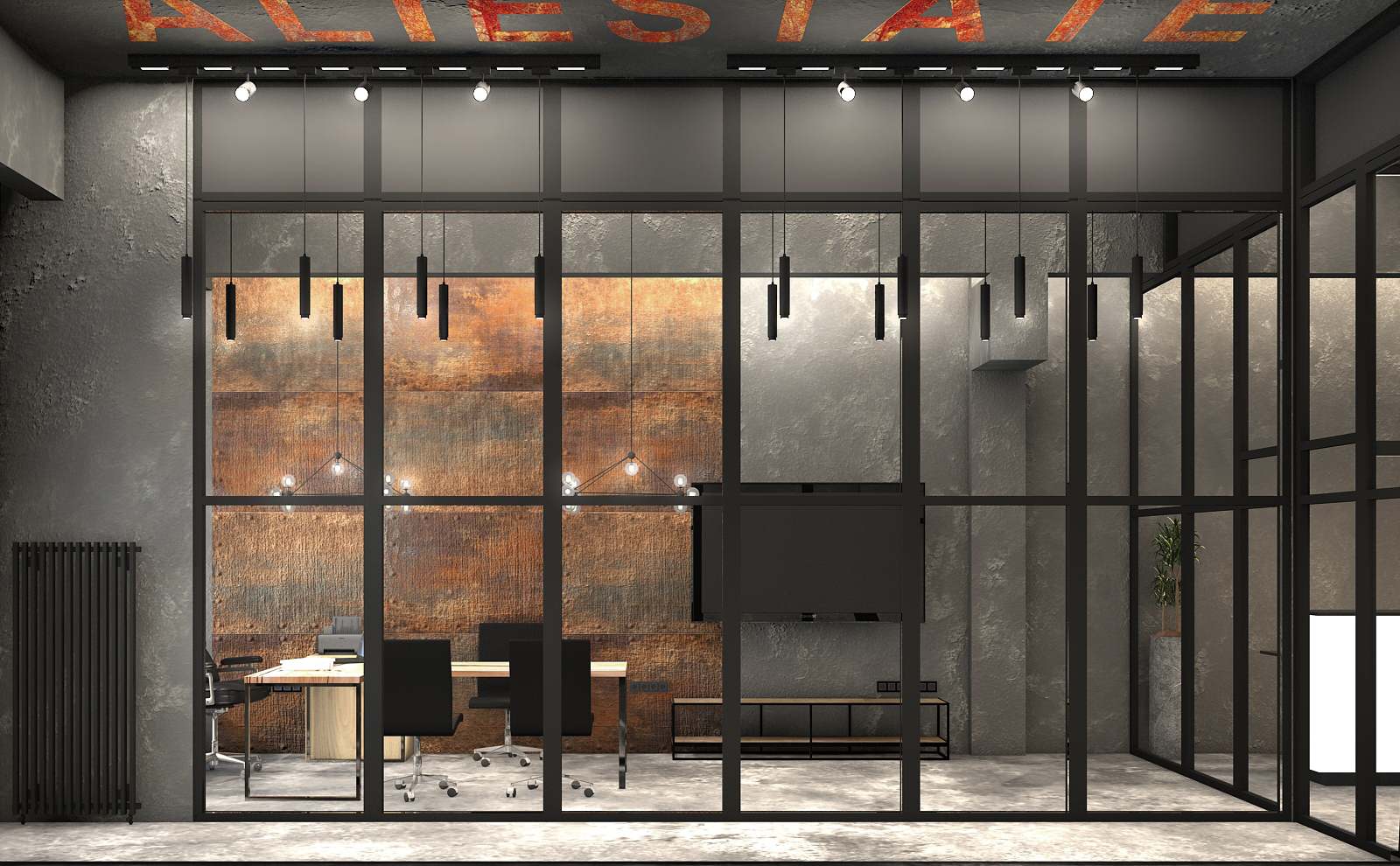 Дизайн интерьера для офиса Агентства в БЦ Суперметалл