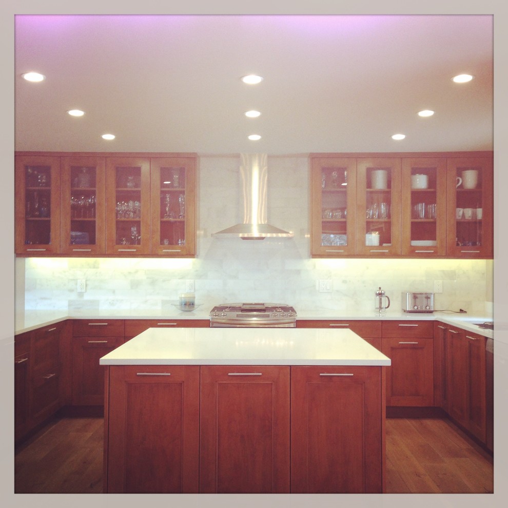 Kitchen - transitional kitchen idea in Denver