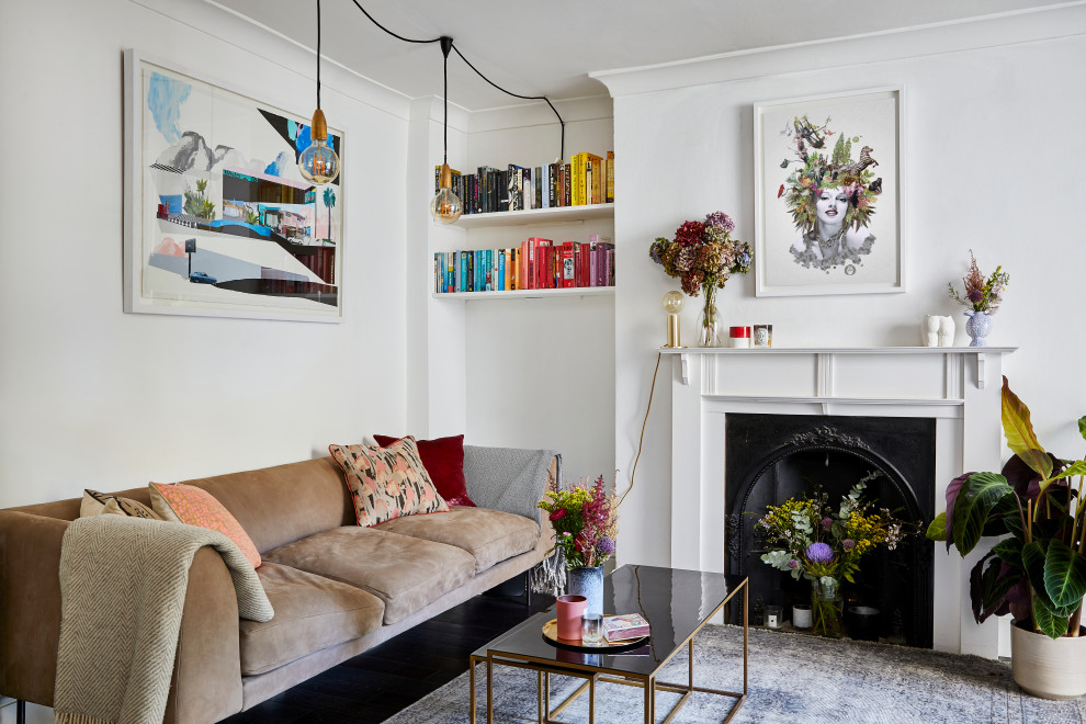 Inspiration for an eclectic living room in London.
