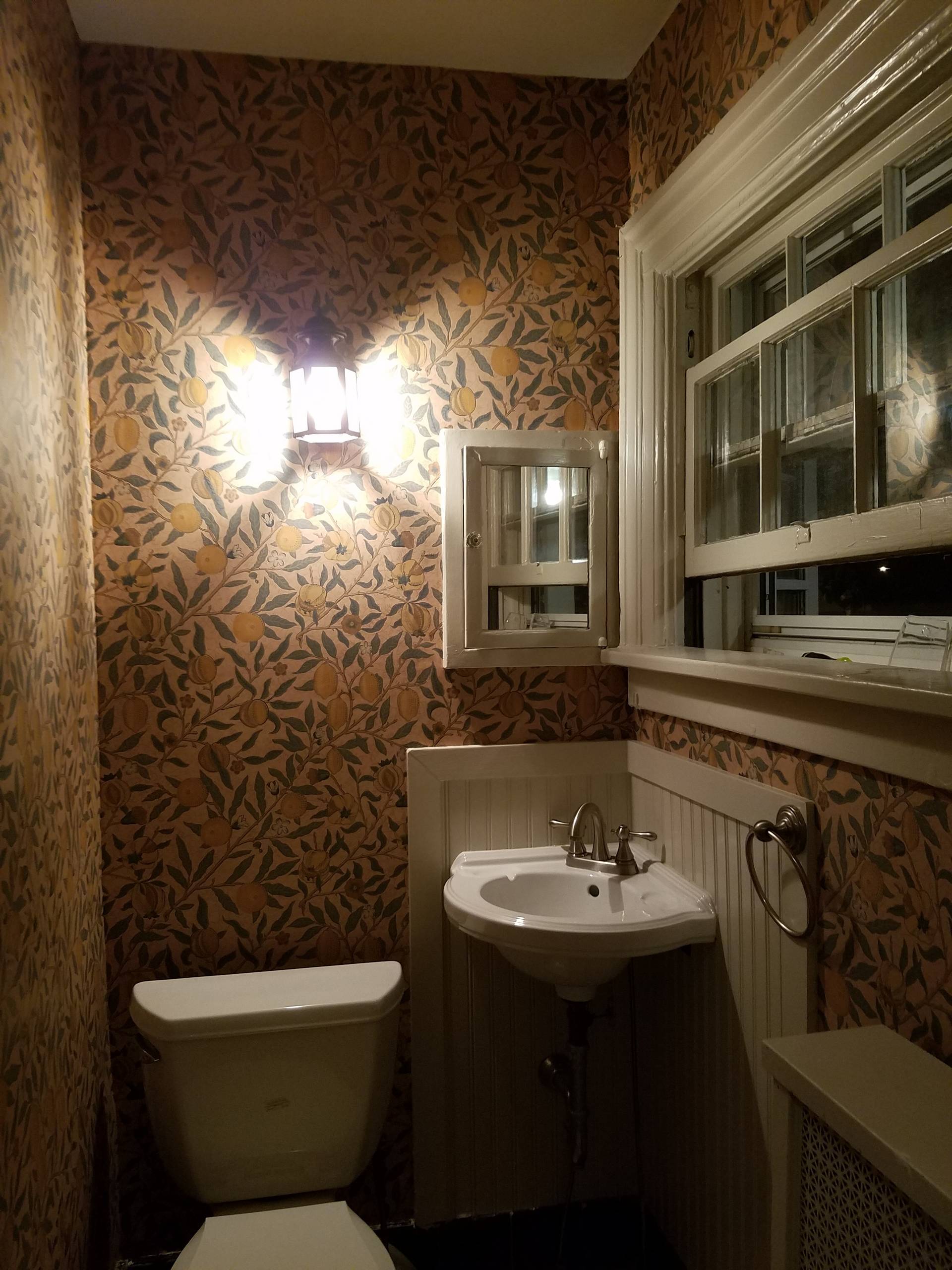 Wallpaper Install: Wm. Morris paper