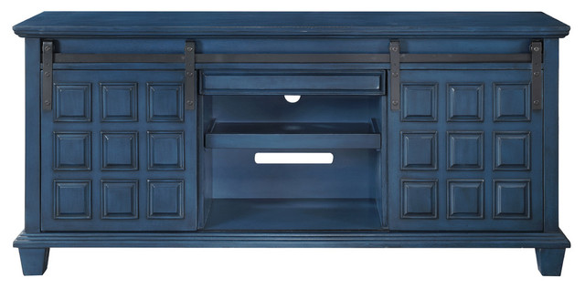 2 Door Media Center Traditional Entertainment Centers And Tv 2 Door Media Center Ridge Blue