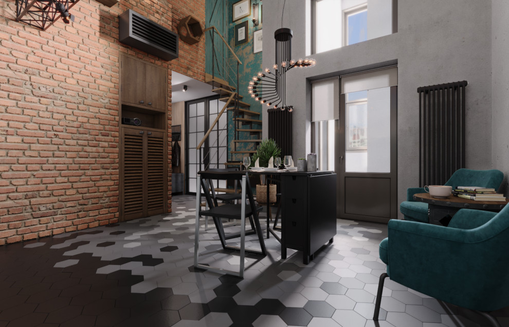 Проект квартиры с атриумом в ЖК "Поколение"