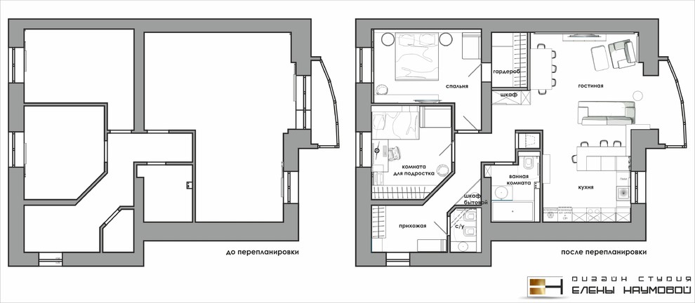 Проект 03 | Квартира для молодого отца с дочкой  | общая площадь 93 кв.м.