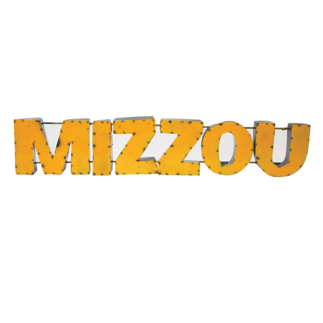 Missouri Tigers Mizzou Recycled Metal Wall Decor Contemporary Metal