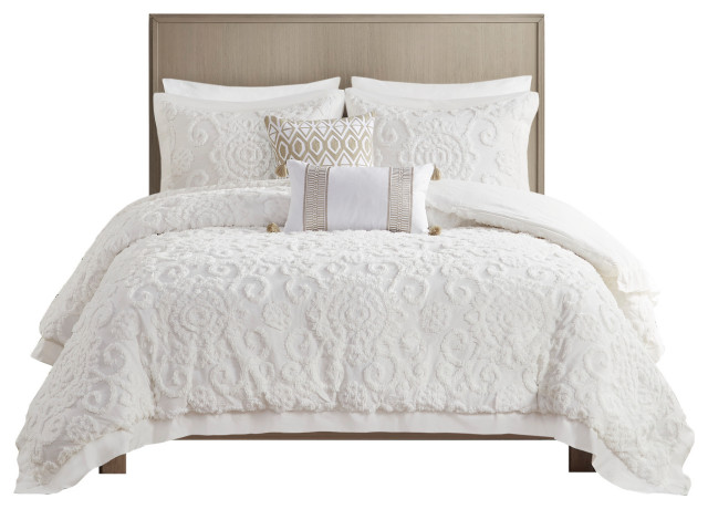 Harbor House Suzanna Tufted Medallions Duvet Cover Set - Traditional ...