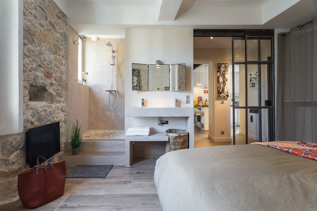 Les remparts mediterran-schlafzimmer