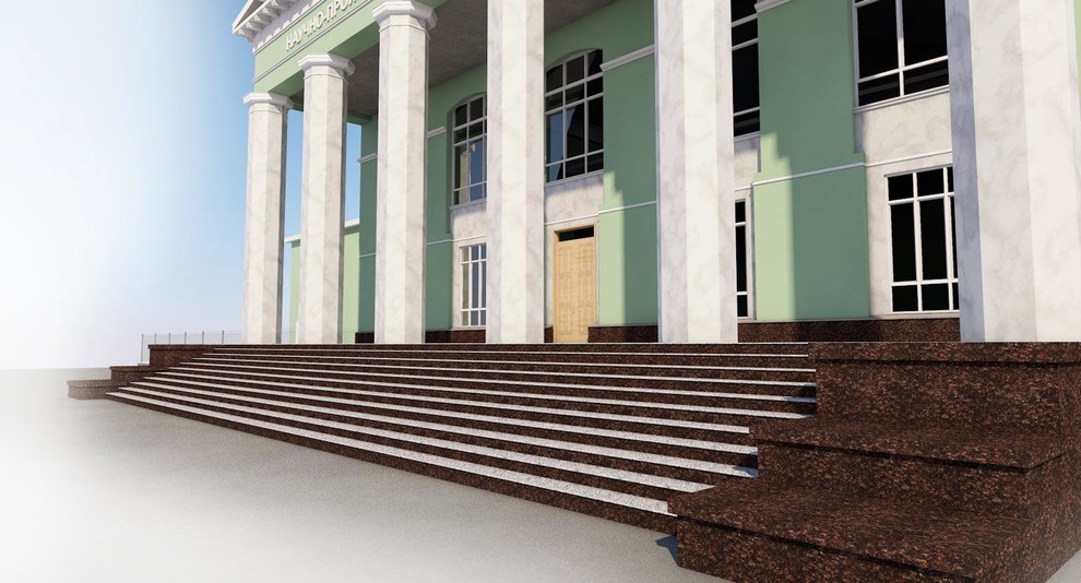 Реставрация фасада и входной группы здания НПО Искра