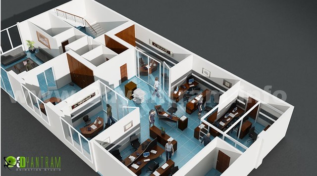 3D Floor Plan Architectural Animation - Asian - Home Theatre - New York -  by Yantram Animation Studio | Houzz AU