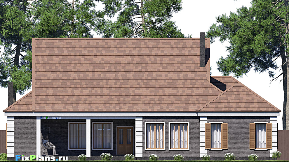 Проект одноэтажного дома 27х20м S297м2 F-17090