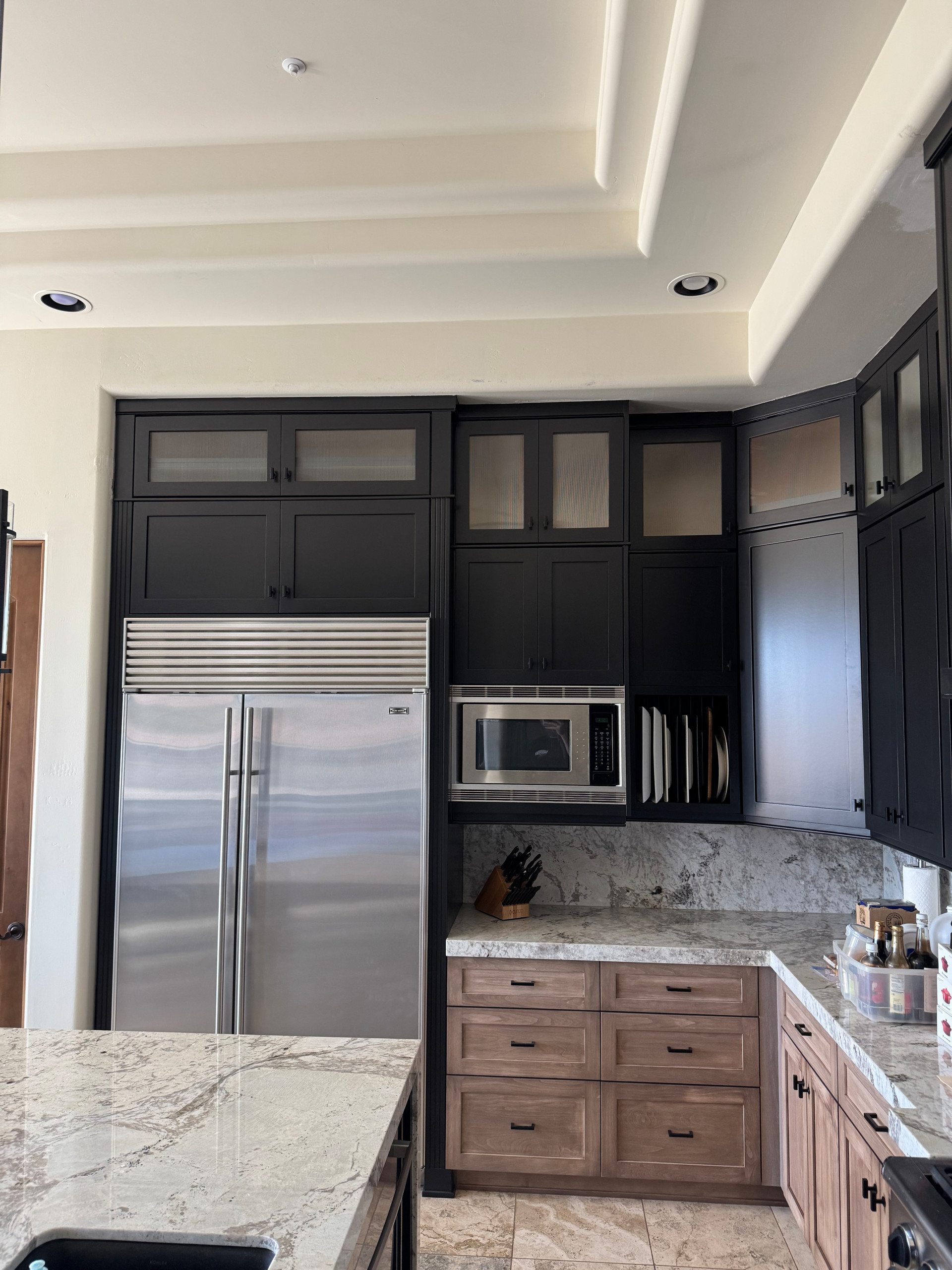 Two Tone Kitchen Reface and Partial Build