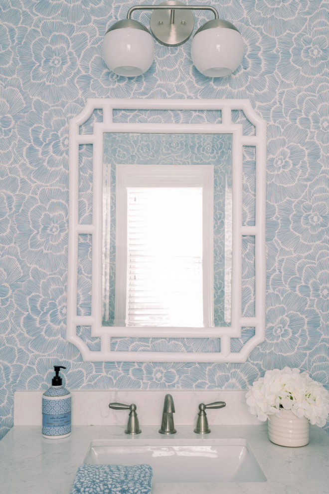 The Blue Era Project - Beach Style - Powder Room - New York - by ...
