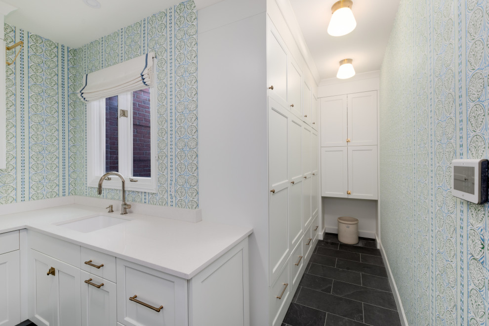 Inspiration for a transitional home design remodel in Denver