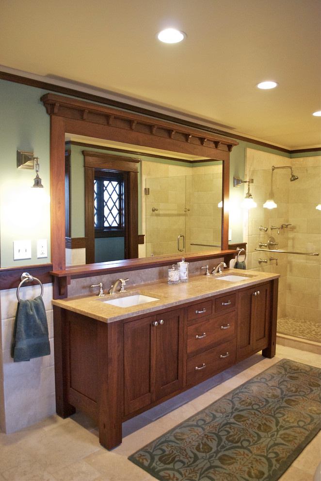 Vanity Craftsman Bathroom New York By Carisa Mahnken Design Guild