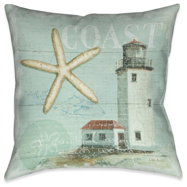 Beach House II Decorative Pillow, 18"x18"