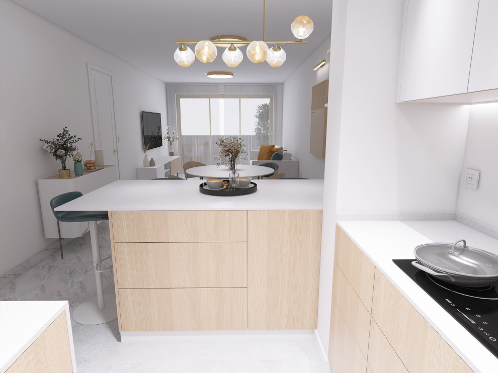 Cocina - Vista 1 Diseño 3D