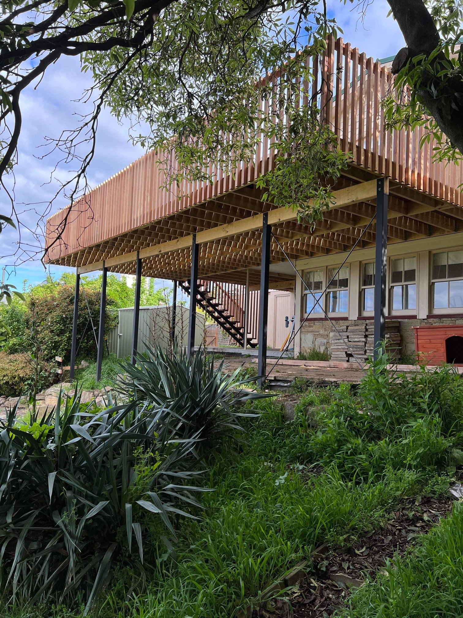 Moonah house deck