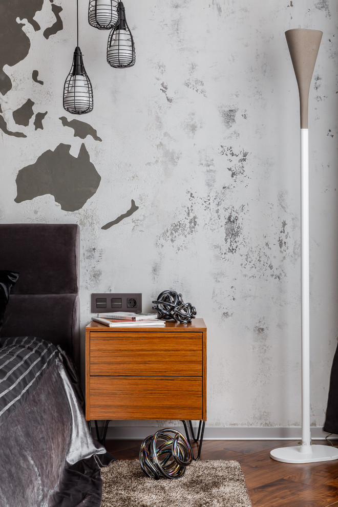 Фото спальни реализованного проекта квартиры ЖК "Центральный"