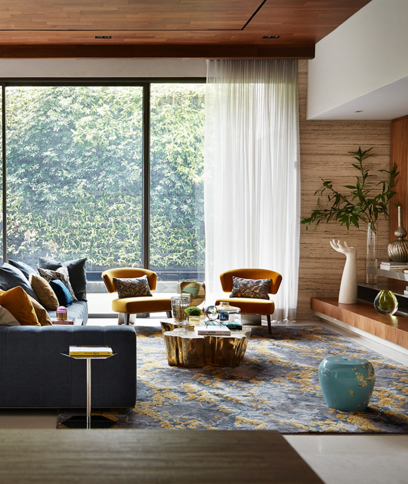 Inspiration for a contemporary living room in DC Metro.
