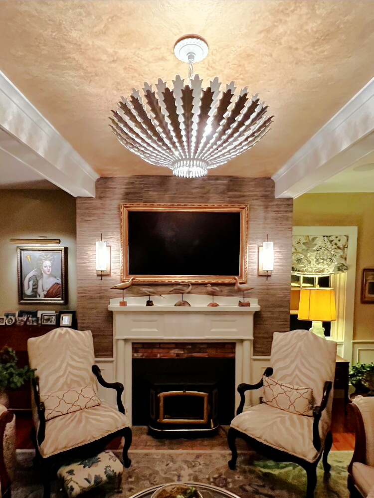 Metallic ceiling completed ,ABC Ch.5 "Home , Life , and Style " show, season 4