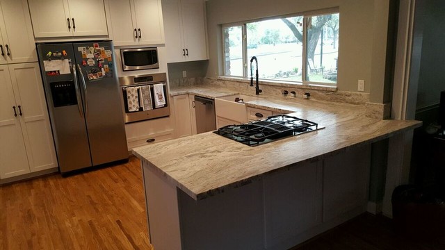 Farmhouse Kitchen Granite Countertops Country Kitchen