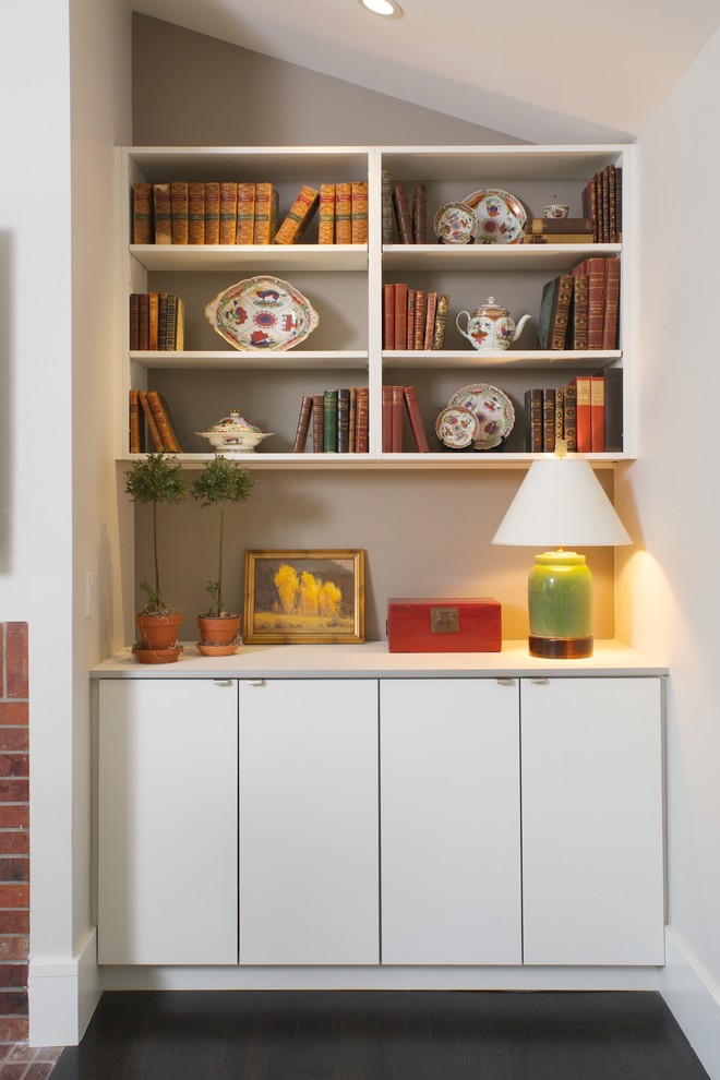 Inspiration for a transitional hallway remodel in Denver